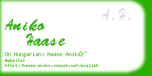 aniko haase business card